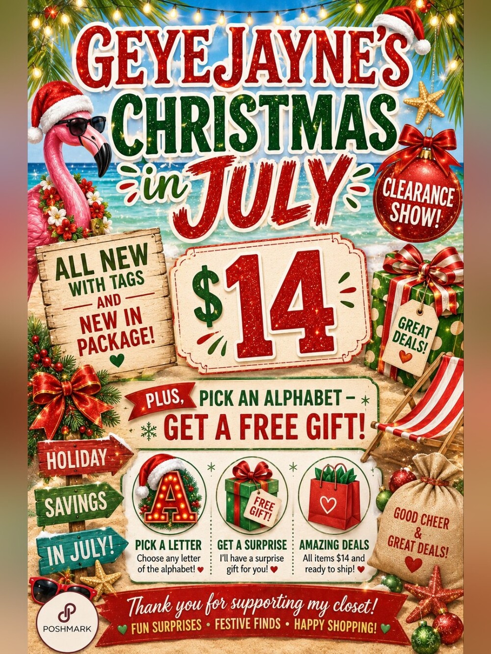 Christmas in July Unlisted Inventory Clearance